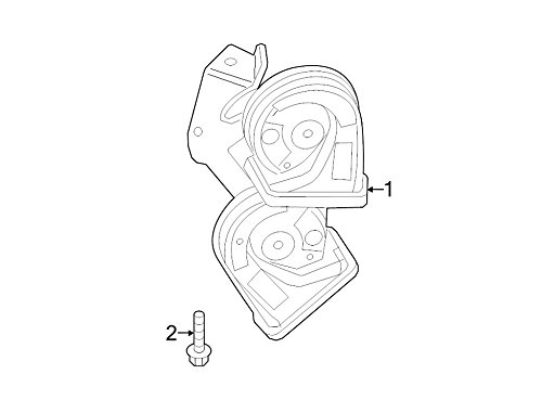 Genuine Ford Parts - Horn Asy (F1EZ-13801-A)
