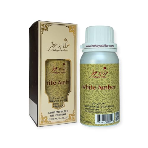 زيت عطري مركز بالعنبر الأبيض من HEKAYAT ATTAR 100 مل