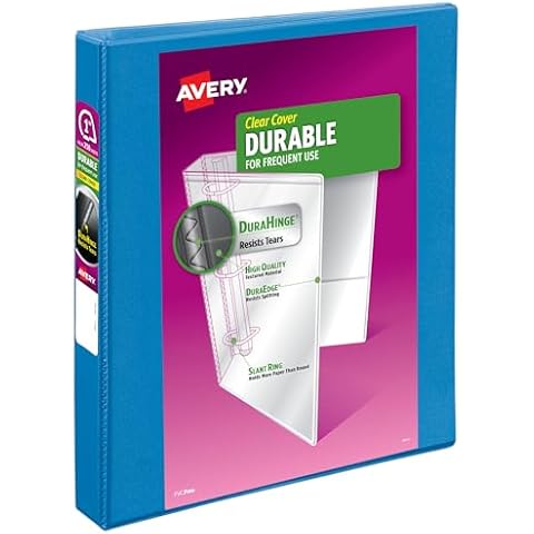 Avery Durable View 1 Inch Slant Ring Binder Cover