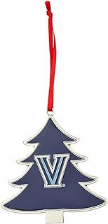 Villanova Wildcats Tree Shaped Metal Christmas Ornament