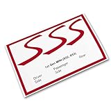 S Vinyl Decal Insert Replacements for Mini Cooper S 1st Gen R52 R53 Scuttle and Rear Emblem - Choose Color - [RED]