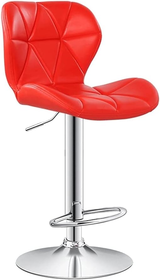 Home Bar Stool, Height Adjustable Swivel Gas Spring Chair with PU