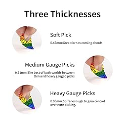 Médiators de guitare 12-Pack Gay Pride motif arc-en-ciel médiators pour guitare électrique guitare acoustique diverses… - Les Beatles, Paul McCartney, John Lennon, RIngo Starr, George Harrison Médiators de guitare 12-Pack Gay Pride motif arc-en-ciel médiators pour guitare électrique guitare acoustique diverses… – Image 4