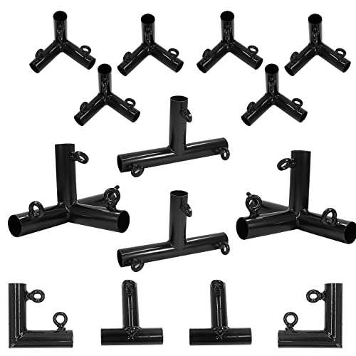 Aoneky 1 3/4in Golf Frame Corner Kit for 10x10x20ft Practice Golf Cage Net