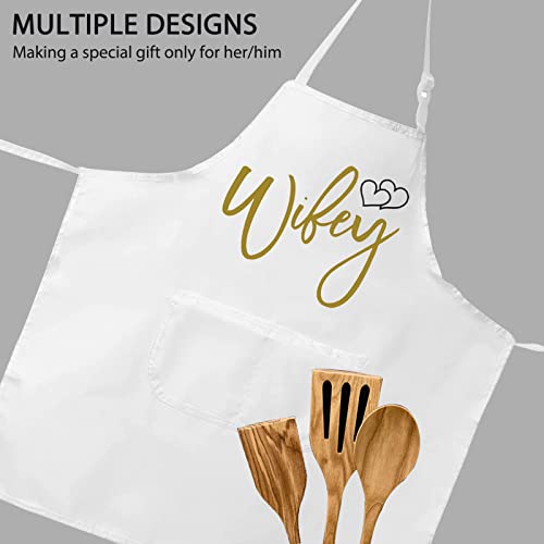 Pofull Wifey Apron Kitchen Bridal Shower Gift Wedding Gift Wifey Kitchen Gift (Wifey Apron) #TOP4