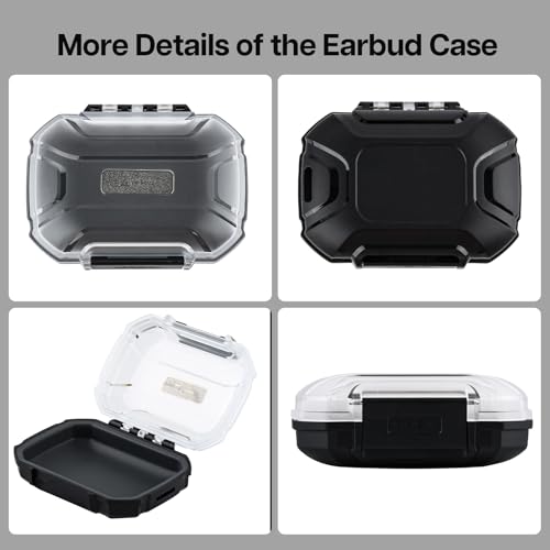 Image of Linsoul LC02 in Ear Monitor Case, Portable Earbud Hard Case, Waterproof Earphone Storage Box, Travel Carrying Case for Headphones and IEM Cables, Fit for ZS10 PRO Cadenza Supermix4 Hype4 Zero:2 Zonie