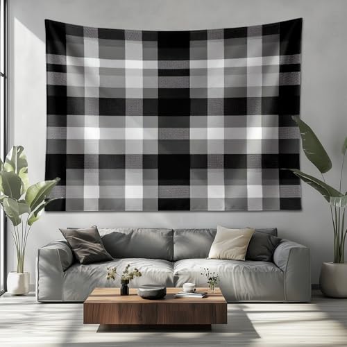 Tapiz de Pared Tapices de Tela Grandes Poliéster, Cuadros GeoméTricos Artística Pared Tapiz para Colgar, Gris Oscuro Tapices Decorativos para Dormitorio Sala de Estar 150x100cm