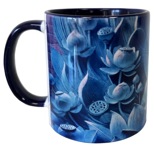 Cbkreation Mug bleu nuit en céramique sagesse de bouddha