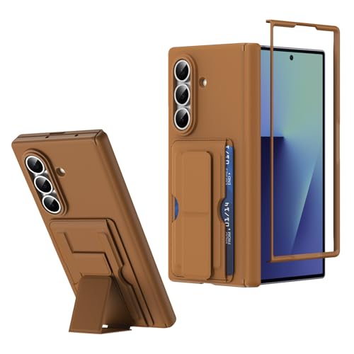 Étui pour Samsung Galaxy Z Fold 7 marron au design fin et élégant