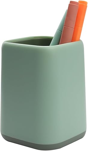 ZUFECY Soporte para lápices, soporte para brochas de maquillaje, organizador de escritorio, estuche de almacenamiento de diseño escandinavo para la