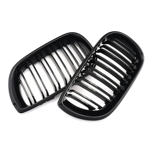 Kit carrosserie calandre et pare-chocs avant look sport noir brillant pour BMW E46