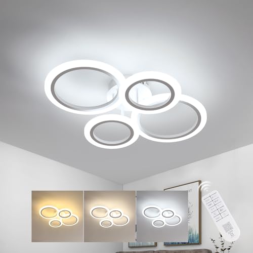 Materiali di alta qualità: La lampadario rotondo LED è realizzata in acrilico altamente traslucido, che conferisce una luce morbida e non abbagliante, e la base è realizzata in metallo di alta qualità, che ha una buona resistenza alla corrosione e alle alte temperature