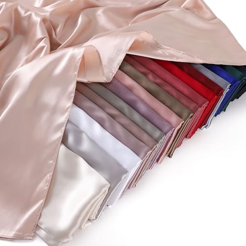 Artificial Silk Satin Scarves for Women, Large, 69“X27.5”3