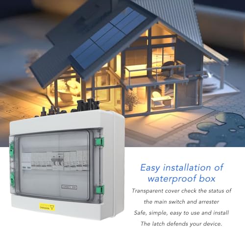 Caja combinadora de 4 cuerdas impermeable para solucionar sobretensiones en paneles solares 7