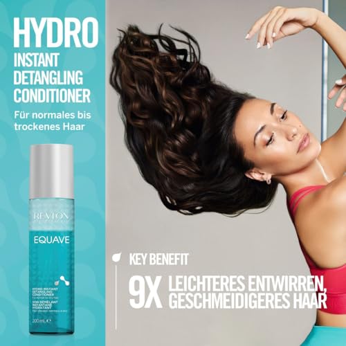 REVLON PROFESSIONAL EQUAVE Hydro Instant Detangling Conditioner, 200 ml, entwirrender Leave in Sprühconditioner für normales bis trockenes… – Ansicht 3