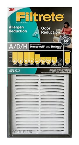 Filtrete™ Allergen Reduction + Odor Reduction HEPA-Type Room Air Purifier Filter, FAPF-HM-AO, 1 Pack