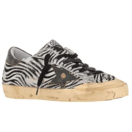 Golden Goose Super-Star Penstar Minizebra Horsy Upper Leather Star and Heel Womens Distressed Sneaker2