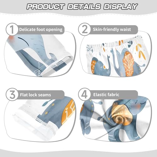 Bolaz Toddler Girls Leggings Printed Yoga Pants Leggings Cute Painting Elephant for Kids3