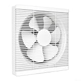 Aspiratore silenzioso da bagno, 27 dB, funzionamento silenzioso, con timer di sovraccarico e valutazione IP44, per docce, 29,5 cm