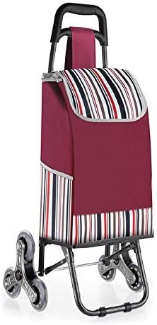 Folding Shopping cart, Stair Climbing cart with Rotating Wheels, Shopping cart, Hand cart, Lightweight Folding Shopping cart, Easy to Clean