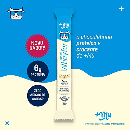 Chocowheyfer Proteico Chocolate Branco 25G, Mais Mu, 25G