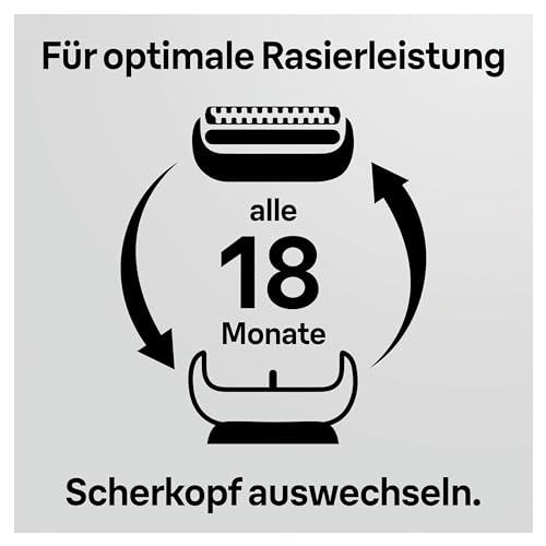 Braun Series 7 Elektrorasierer Scherkopf, ORIGINAL Ersatzscherteil vom Hersteller passend für Braun Herren Rasierer Series 7 der neuen Generation, 73S, Silber, 1er Pack