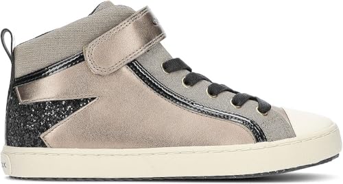 Geox Girls' J Kalispera Girl M Trainers, Beige C, 8.5 Child UK