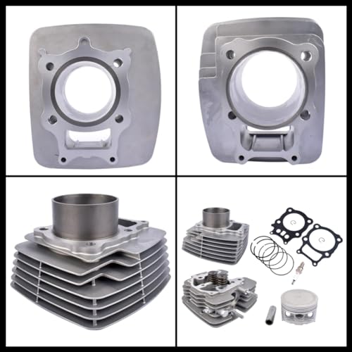 Image of Cylinder Head Piston Gasket Kit 13101-HN5-670 MK1000988 Replacement for Honda FourTrax Rancher 350 ES 2X4 2000-2006 13103-HN5-670 12100-HN5-670 GELUOXI