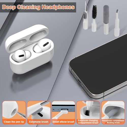 Image of 21 in 1 Multifunction Cleaning Kit, Upgraded Electronic Cleaner Kit with Mini Vacuum for Keyboard, Laptop, Phone, Camera, Earbud,Computer Screen etc Cleaning Brush Tool kit Set