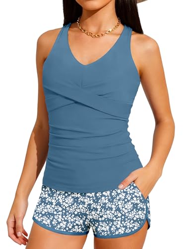 Girls 2 Piece Tankini Swimsuit for Ages 9-16