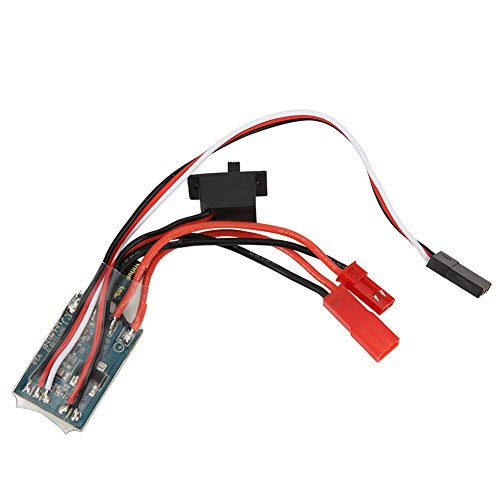 Odorkle 30A Two Way RC Motor Speed Controller, 4 to 8V Motor Electric Speed Controller ESC for 1/16 1/18 1/24 Car Boat (Without Brake)