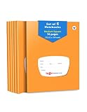 TARGET PUBLICATIONS Cuadernos de matemáticas cuadrados medianos para niños y estudiantes, 76 páginas rayadas, libros de práctica de matemáticas para niños, 15,5 x 19 cm aproximadamente, tapa dura