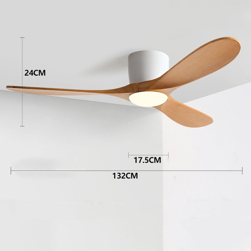 Ceiling Fans With Lights Flush Mount Ceiling Fan Light With 3 Colors Remote Control Lighting Ceiling Fans Reversible Quiet 6 Speeds Ceiling Fans Kits For Bedroom Patio Farmhouse Ceiling Fan With Lamps