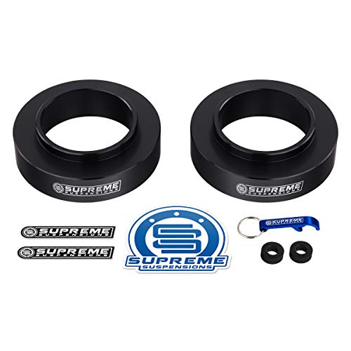 Supreme Suspensions - 2" Front Leveling Kit For 2004-2012 Chevy Colorado and GMC Canyon 2WD - T6 Billet Aluminum Front Coil Spring Spacers - Microfiber Cleaning Towel Included with Purchase