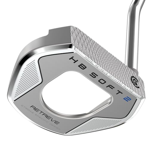 Cleveland Golf Retreve HB Soft 2 Putter, Silver, 34", Single Bend - Oversized Grip, Right Hand by Cleveland Golf - Used condition - US$124.63