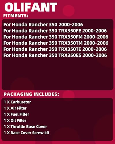 Carburetor for Honda Rancher 350