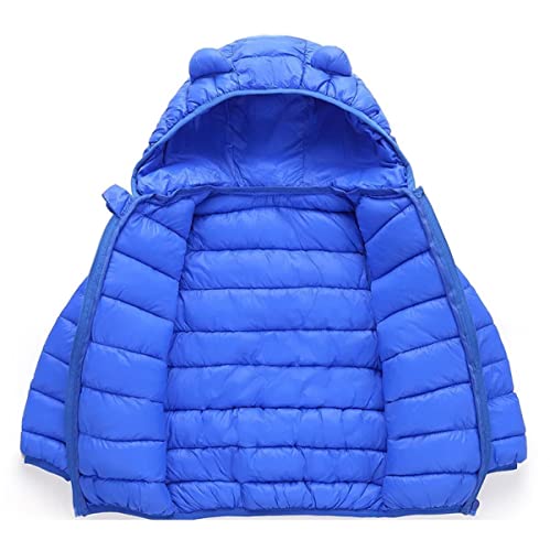 Happy childhood Infant Toddler Boys Girls Down Cotton Winter Ears Hoodie Coats Windproof Lightweight Warm Jacket