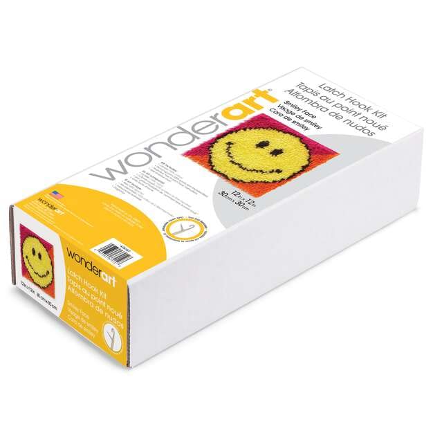 Image of Wonderart Latch Hook Yarn, Smiley Face