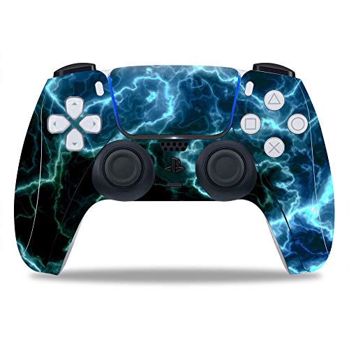 Gebaisi PS5 Controller Skin Sticker for Playstation 5 Cover Wrap Decal Green Lightning Gebaisi PS5 Controller Skin Sticker for Playstation 5 Cover Wrap Decal Green Lightning