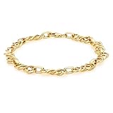 CARISSIMA Women's 9ct Yellow Gold Celtic Bracelet of 19cm/7.5'