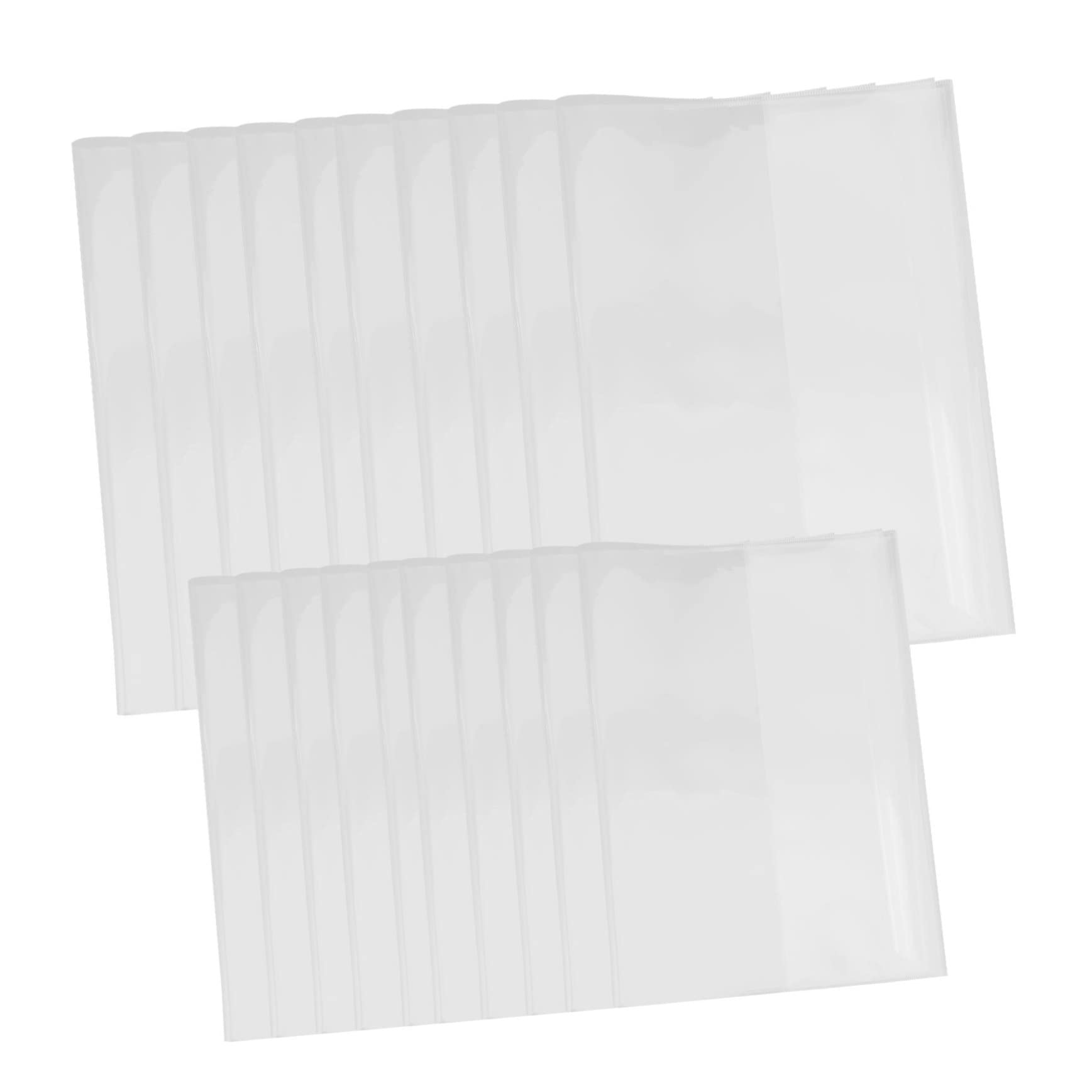DOITOOL 80 Piezas Pack Protectores Transparentes para Libros Fundas Adhesivas Resistentes y Fáciles de Instalar para Cuadernos Escolares y Textos Cubiertas Protectoras Duraderas para