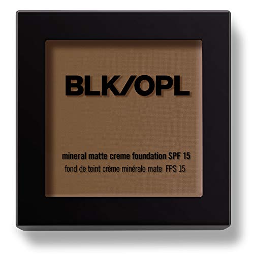 BLK/OPL Mineral Matte Creme Powder Foundation, True Color - SPF 15 Buildable & Blendable Face Foundation Makeup with Matte Finish - Full Coverage, Color Correcting & Sculpting - Au Chocolat -  Black Opal, 81638643