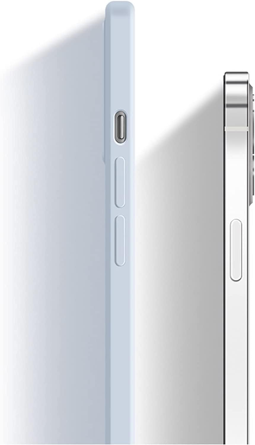 Funda de silicona, silicona líquida delgada de tacto suave y sedoso, funda protectora de goma antiarañazos de cuerpo completo, para iPhone 14/14 Pro/14 Plus/14Pro Max (Color: gris, tamaño: 14