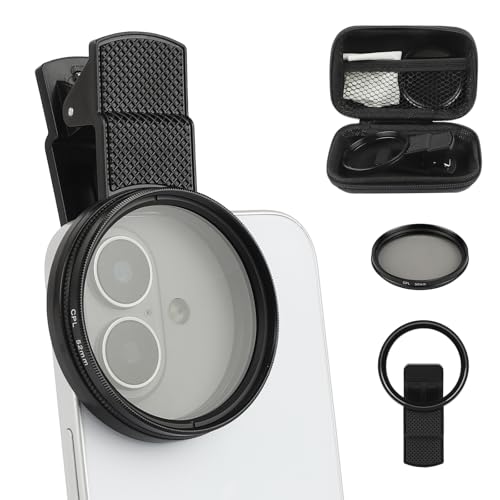 Polarisationsfilter für Handykamera,52 mm CPL Filter,Tragbares polarisations Kamera Objektiv für iPhone, Samsung, Android-Smartphones Polarisationsfilter für Handykamera,52 mm CPL Filter,Tragbares polarisations Kamera Objektiv für iPhone, Samsung, Android-Smartphones