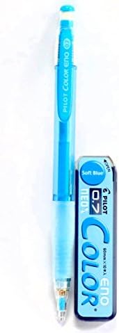 Pilot Color Eno Soft Blue Set, 0.7mm Mechanical Pencil + Mechanical Pencil Lead 0.7mm, Soft Blue, 10 Leads(Japan Import) image 4