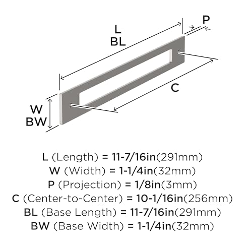 Image of Amerock Medora 10-1 /16 inch Satin Nickel Backplate