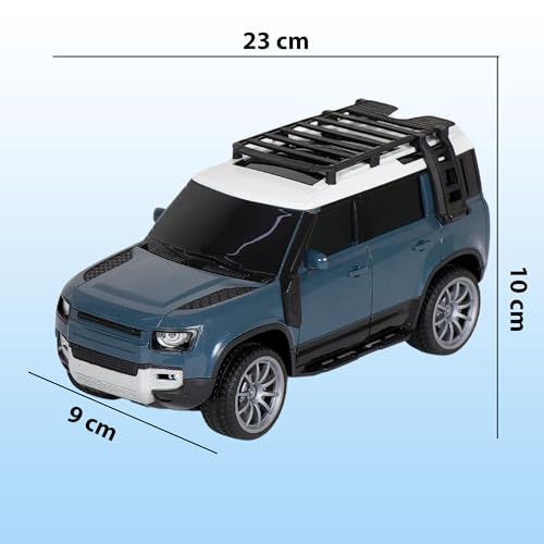 Image of PN AVAN Remote Control Rechargeable Land Rover Toy Car, Defender Toy Car, Scale 1:16 Left and Right, Backward and Forward, Front Headlights Blue Colour, for Kid