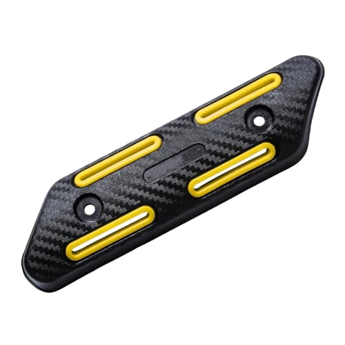 Protector térmico de escape para motos Yamaha y Honda en color amarillo