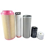 VOLCAT Filter Kit Compatible for Takeuchi TB290 Compact Excavator,P/N Y12915035153 Y129A0055800