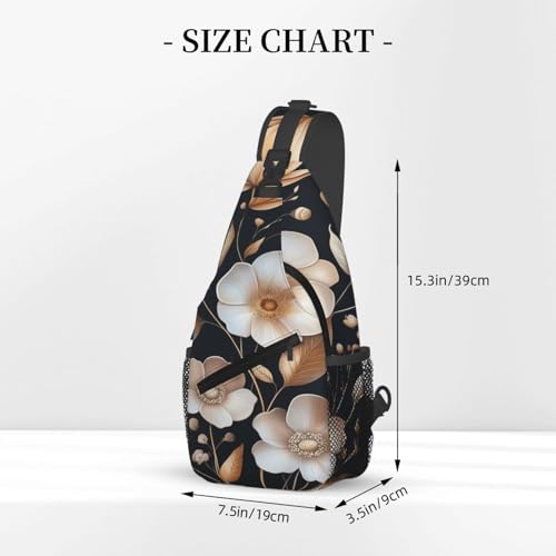Mochila Multicolor con Flores y Plantas para Senderismo y Viaje miniatura 3
